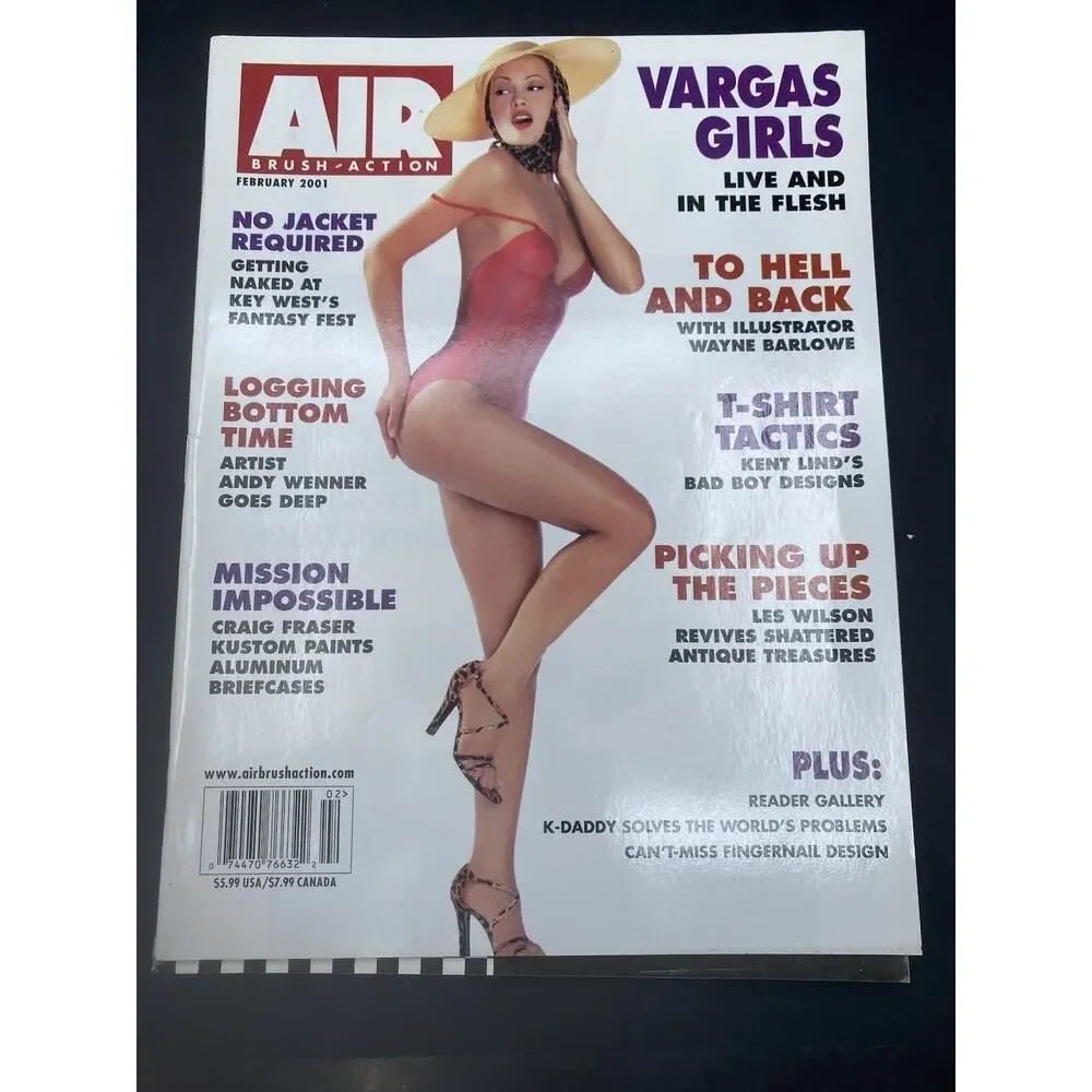 Lot Of 4 AIRBRUSH ACTION MAGAZINES February/December /Hot Rod Issue
